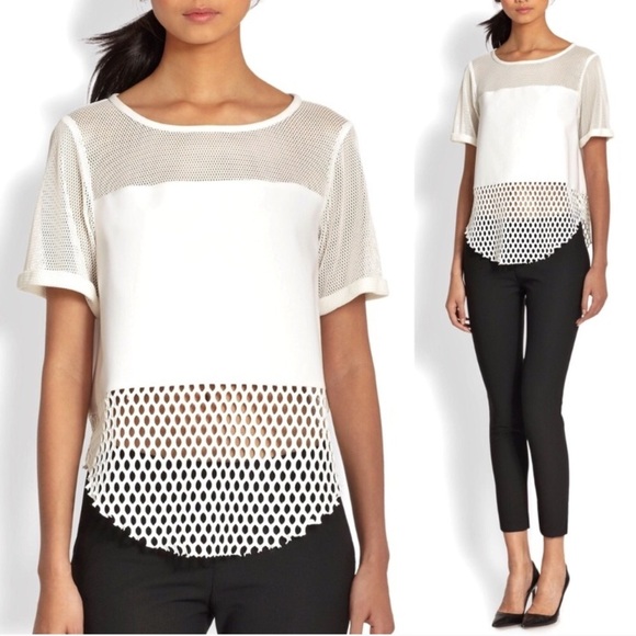 Elizabeth and James Tops - Elizabeth and James Mesh Ruder Top Small